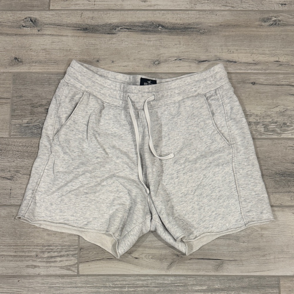 Hollister Light Gray/White Shorts